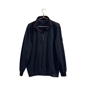 Casa Moda Half-Zip Pullover Navy Blue